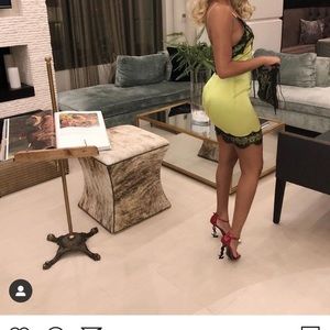 Slime Green LaceDress